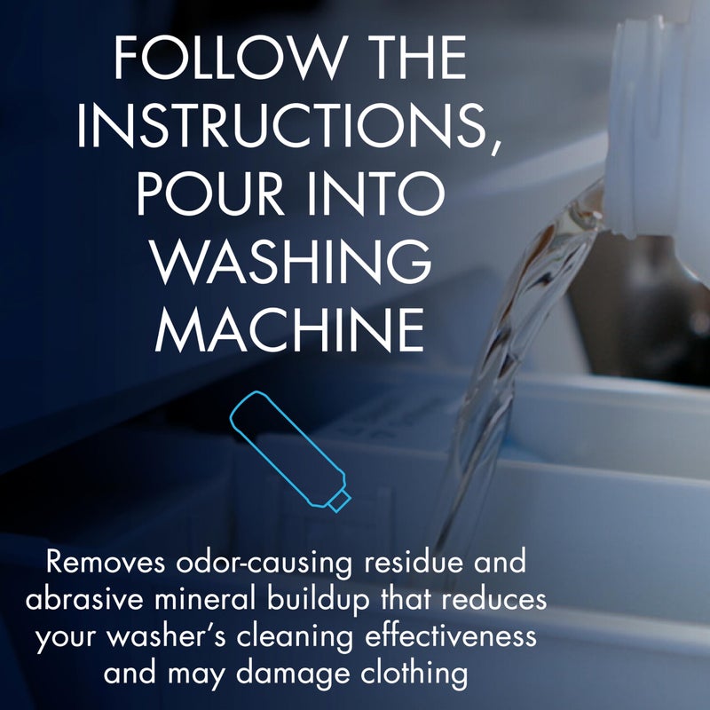 Glisten Washer Magic Washing Machine Cleaner and Deodorizer, 4 Bottles - Image 3